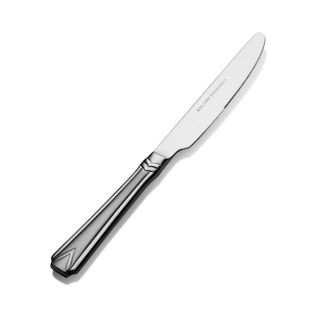 Bon Chef Gothic, Dessert Knife, Solid Handle, 2-Tone Finish, 13/0, 8" , set of 12 S1318